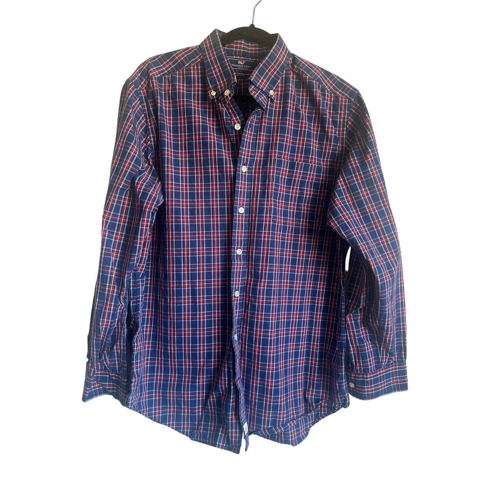 Vineyard Vines Murray Plaid Slim Fit Button Down Shirt L